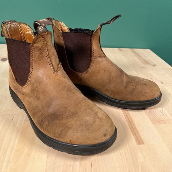 Blundstone Brown Leather Chelsea Boots Women’s Size 8 US / 5 AUS Distress Wear - Picture 5 of 11